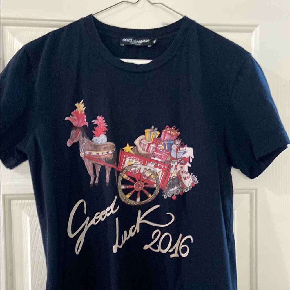 Dolce & Gabbana Navy Graphic Kids T-Shirt
